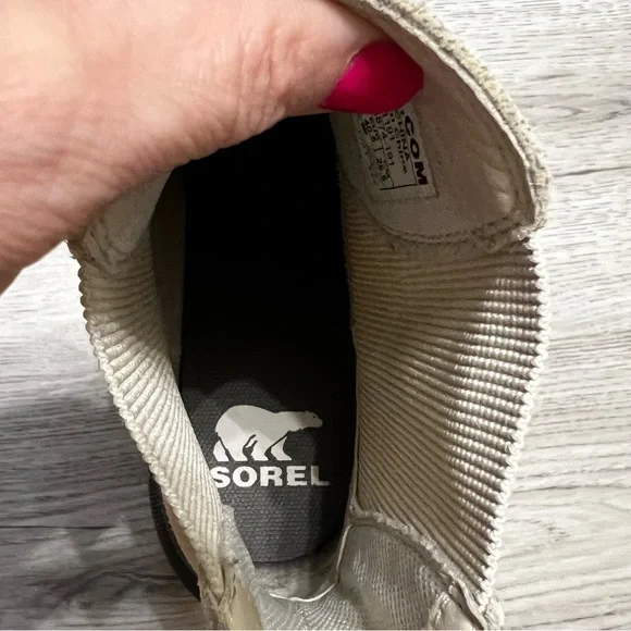 Sorel  Women's Hi-Line Heel Chelsea Boot - Chalk, Ceramic size 9.5 - Picture 6 of 7